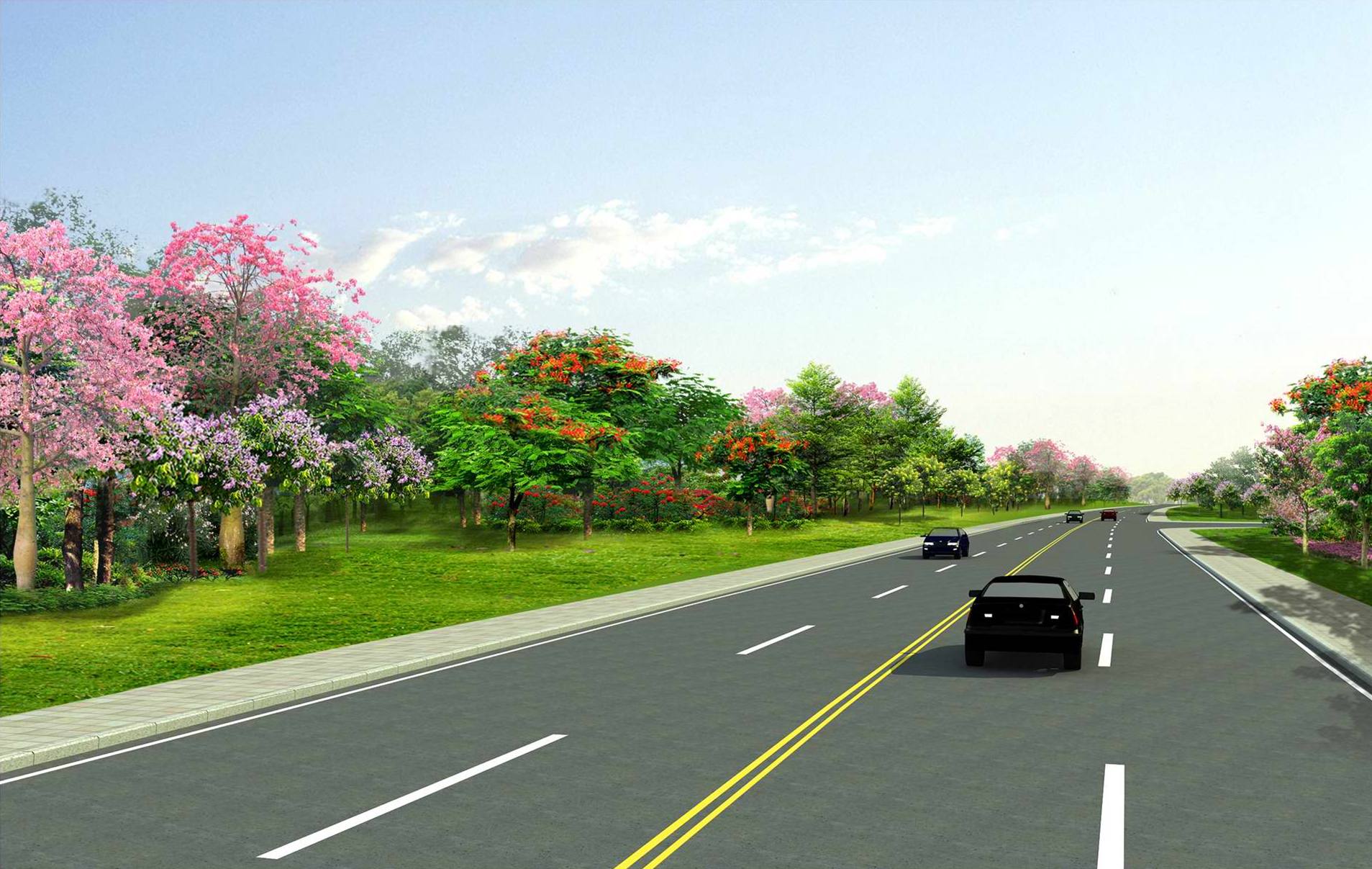 廣深高速天河區段生態(tài)景觀(guān)林帶工程設計項目